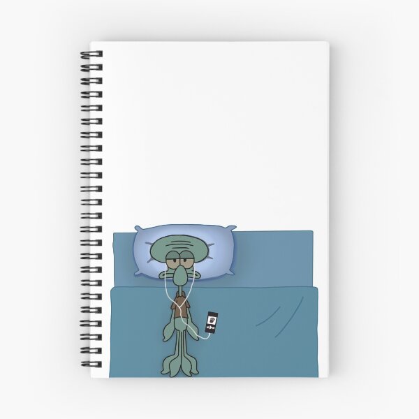 Item preview, Squidward in bed designed and sold by kiramrob.