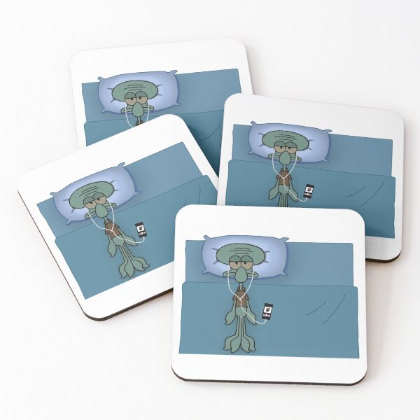 Item preview, Squidward in bed designed and sold by kiramrob.