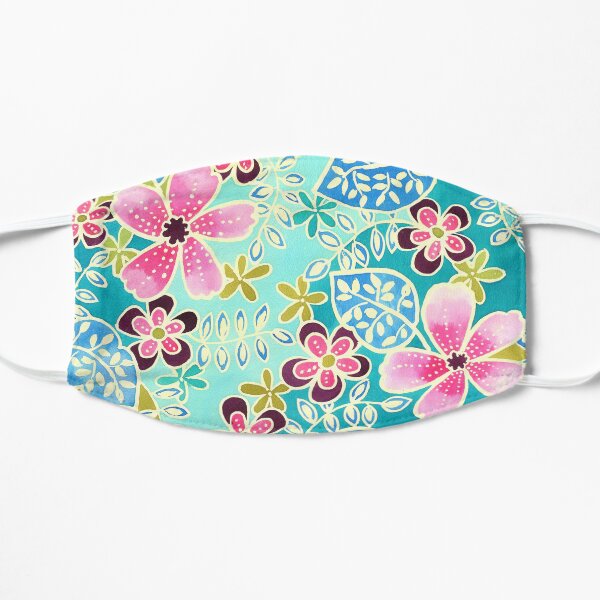 Tropical Floral Batik Mask