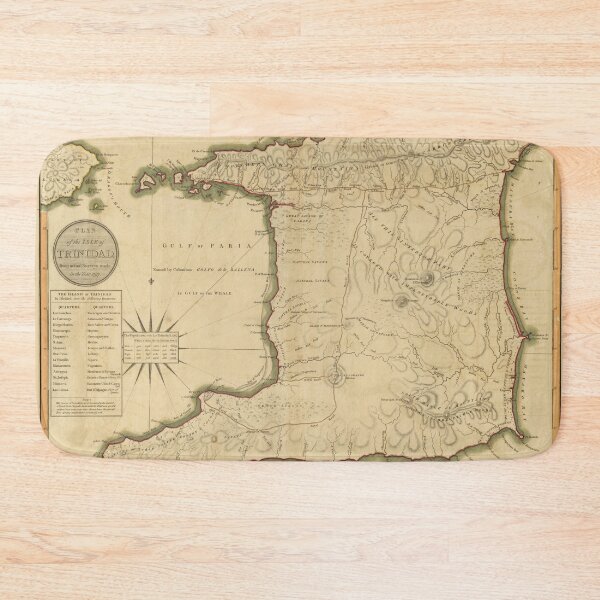 Item preview, Vintage Map of Trinidad (1912) designed and sold by BravuraMedia.