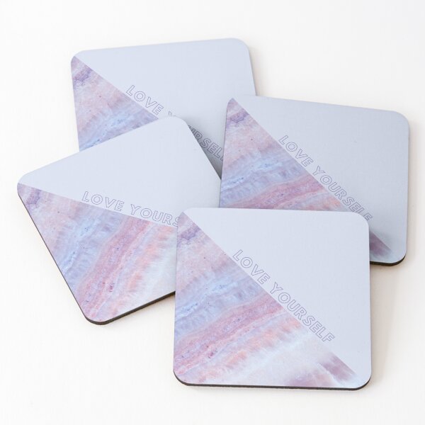 Item preview, Marble texture elegant purple LOVE YOURSELF designed and sold by BlankaDesigns.
