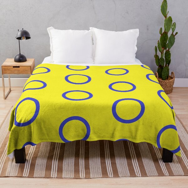 Item preview, blue circle yellow background designed and sold by miaterinka.