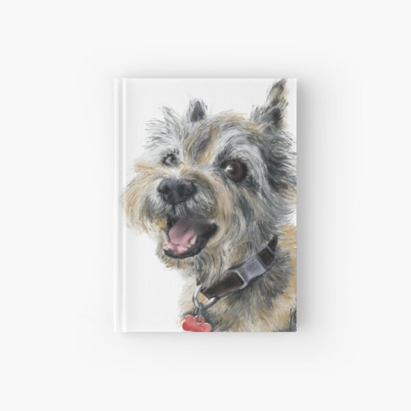 A Happy Smiling Cairn Terrier Hardcover Journal