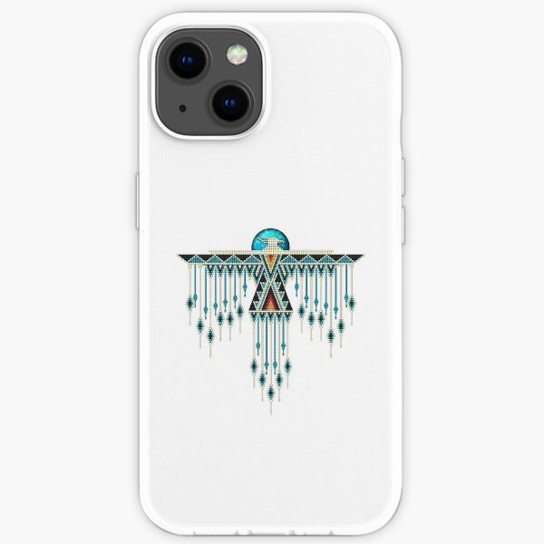 Native American Southwest-Style Turquoise Thunderbird iPhone Soft Case
