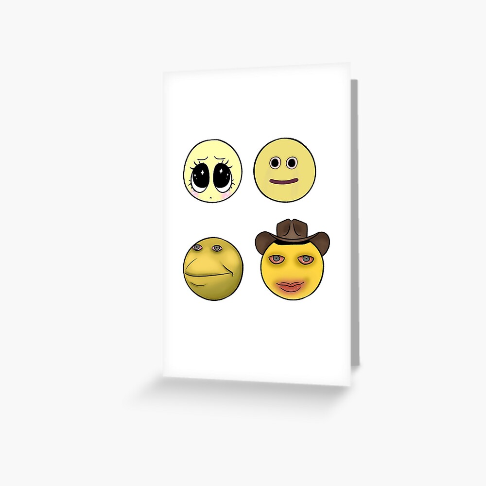 Cursed Emoji Pack Greeting Card for Sale by 45seals