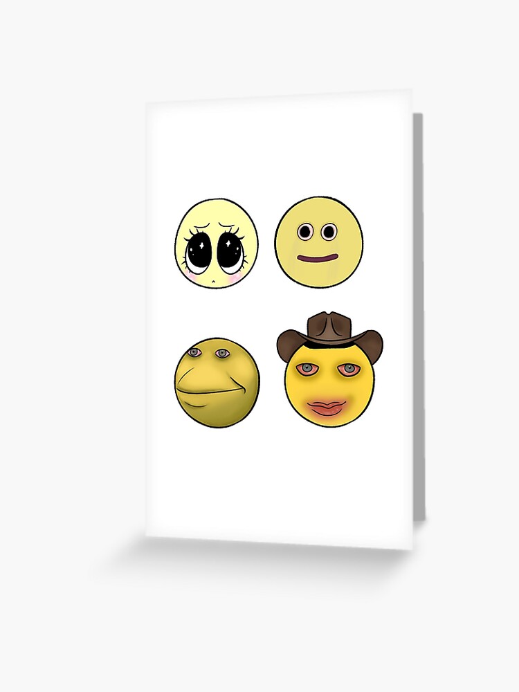 Cursed Emoji (Painted) | Greeting Card