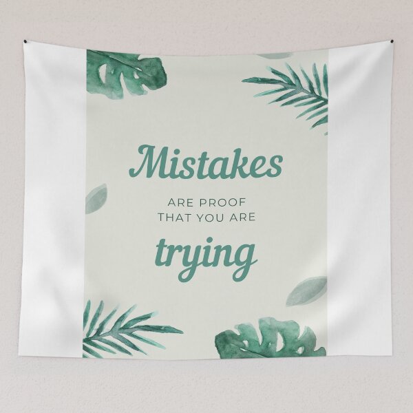 Item preview, Inspirational Mistakes Quote designed and sold by Kate_Create.