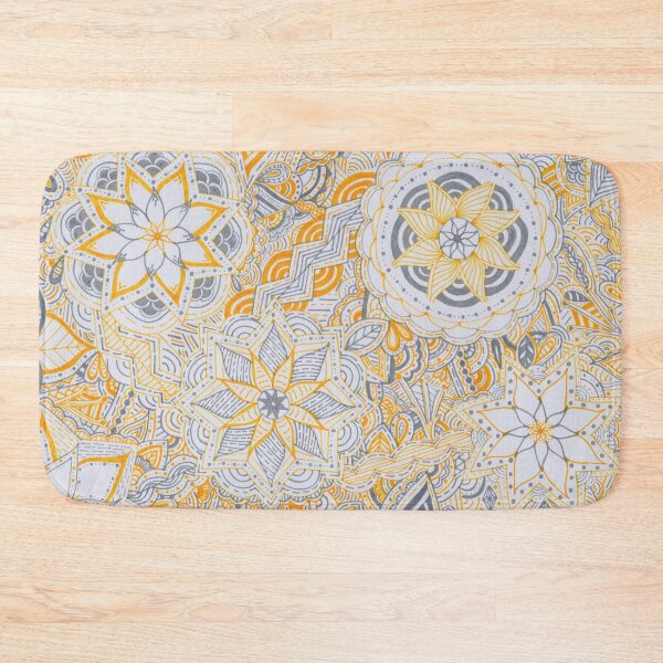 Item preview, Yellow & Light Grey Mandala Improvisation designed and sold by MarisaGoncalves.