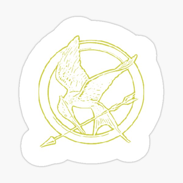 The Hunger games pin sticker Sticker