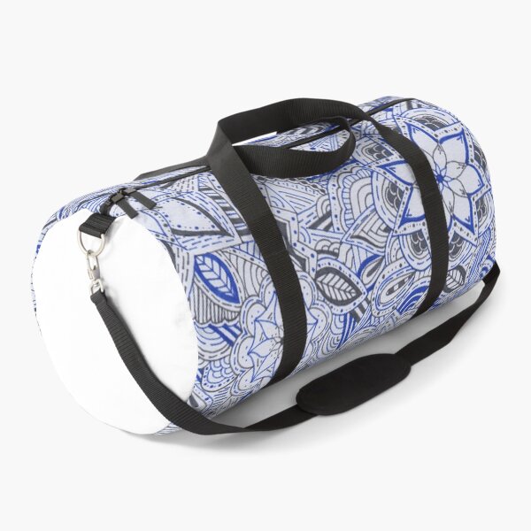 Item preview, Royal Blue & Dark Grey Mandala Improvisation designed and sold by MarisaGoncalves.