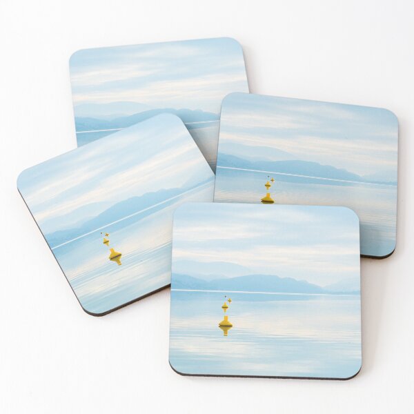 Item preview, Peaceful Lake View with Misty Mountains - Skaha Lake designed and sold by Amy Mitchell.