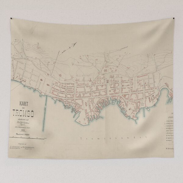 Item preview, Vintage Map of Tromso Norway (1903) designed and sold by BravuraMedia.
