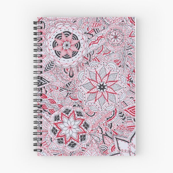 Item preview, Red & Black Mandala Improvisation designed and sold by MarisaGoncalves.