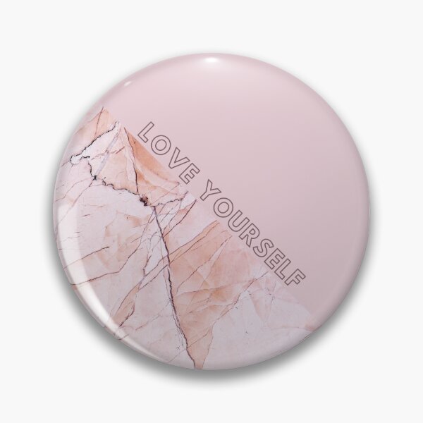 Item preview, Marble texture elegant pink LOVE YOURSELF designed and sold by BlankaDesigns.