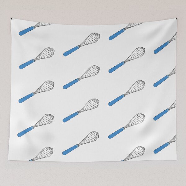 Item preview, Blue Handle Wire French Whisk designed and sold by laladoodles.