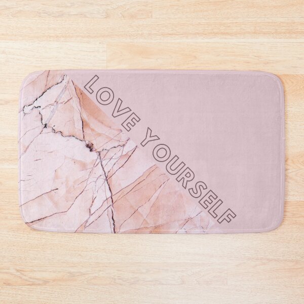 Item preview, Marble texture elegant pink LOVE YOURSELF designed and sold by BlankaDesigns.