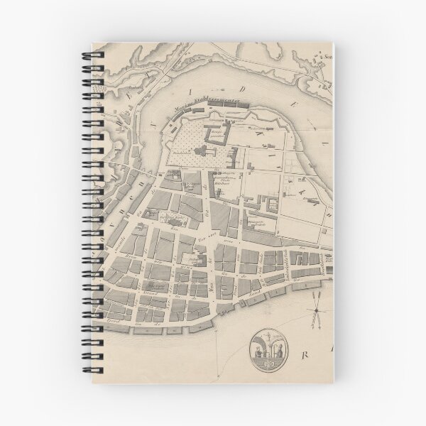 Item preview, Vintage Map of Trondheim Norway (1842) designed and sold by BravuraMedia.