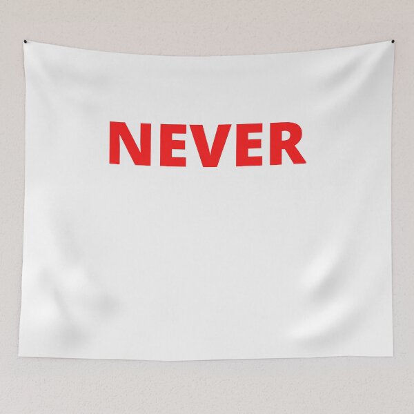 Item preview, never red logo  designed and sold by DZYONA.