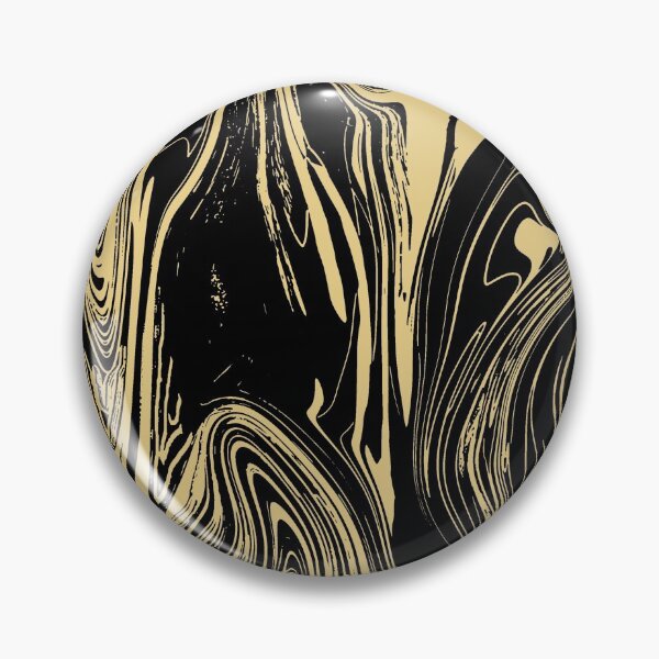 Item preview, Black and Gold Marble Pattern designed and sold by Kym Lang.