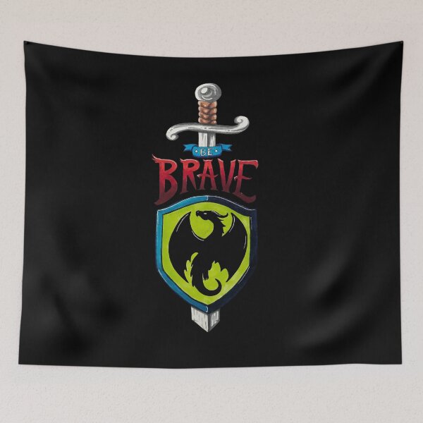 Item preview, Be Brave Dragon Shield and Sword designed and sold by Lady-Lilac.
