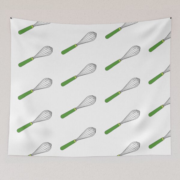 Item preview, Green Handle Wire French Whisk designed and sold by laladoodles.