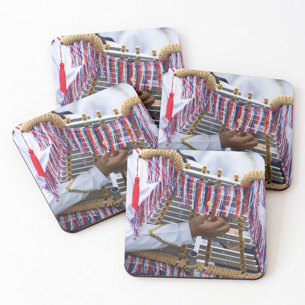 Item preview, Woman playing Xylophone at Panama National Day parade In Panama City designed and sold by krisgreenwood.