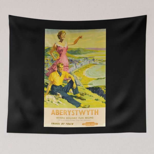 Item preview, Railway Poster Aberystwyth designed and sold by stickart-marek.