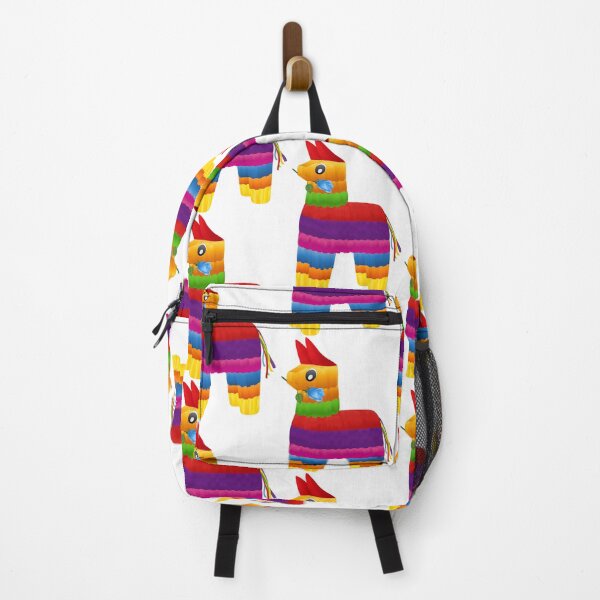 Item preview, Rainbow Llama Pinata with Blue Rose in Mouth designed and sold by dcohea.