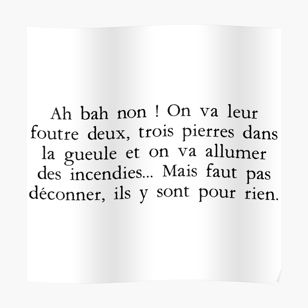 Masque Kaamelott Roparzh 10 Ah Bah Non On Va Leur Foutre Deux Trois Pierres Dans La Gueule Et On Va Allumer Des Incendies Mais Faut Pas Deconner Ils