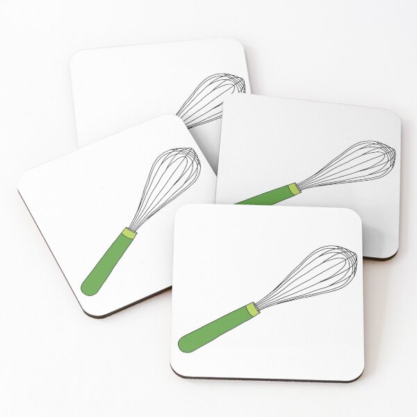 Item preview, Green Handle Wire French Whisk designed and sold by laladoodles.