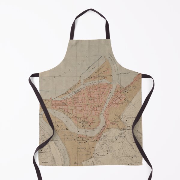 Item preview, Vintage Map of Trondheim Norway (1885) designed and sold by BravuraMedia.