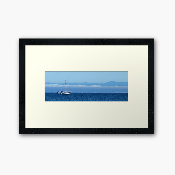 Santa Cruz Ketch Framed Art Print