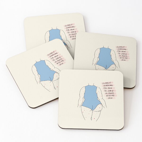 Item preview, Slowly Working on How to Stay at Peace With My Skin designed and sold by restingitchface.
