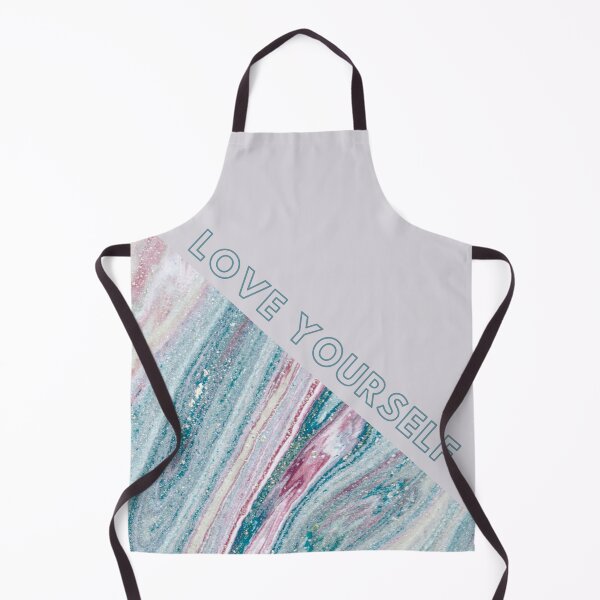 Item preview, Marble texture elegant blue LOVE YOURSELF designed and sold by BlankaDesigns.