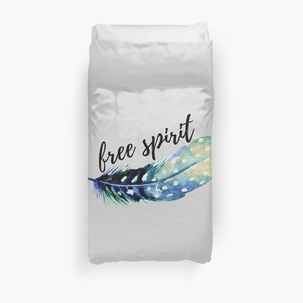 Free Spirit with feather Duvet Cover