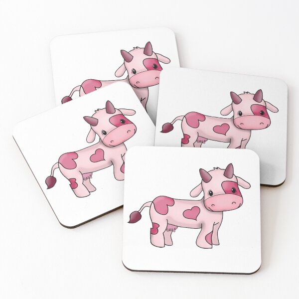 Item preview, Strawberry Cow Sticker designed and sold by Rabbitti.