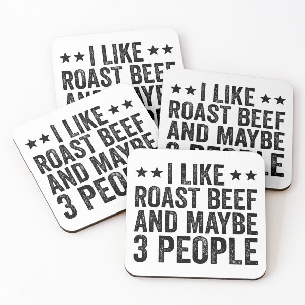 Item preview, I Like Roast Beef And Maybe 3 People designed and sold by kamrankhan.