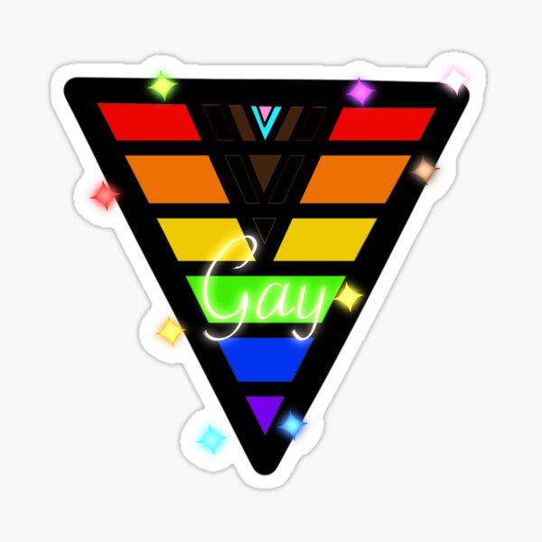 Item preview, Sparkling Gay Pride triangle  designed and sold by Mason Ward.