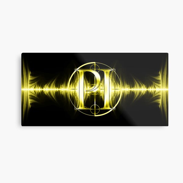 PI Radio Logo (Yellow) Metal Print