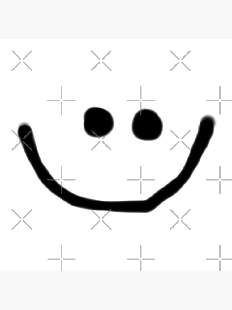 "black smiley face" Poster for Sale by mariib Redbubble