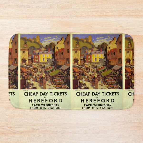 Item preview, Railway Poster Hereford designed and sold by stickart-marek.