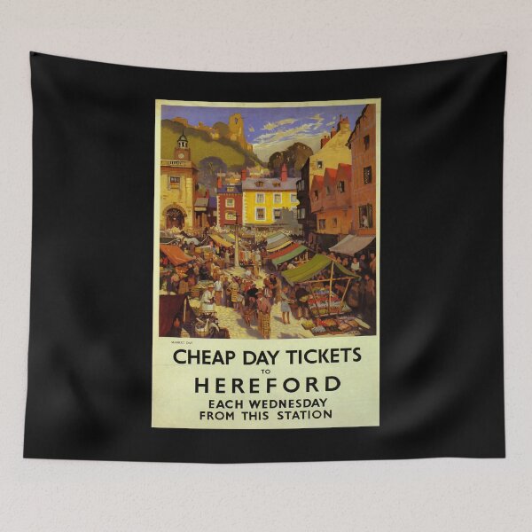 Item preview, Railway Poster Hereford designed and sold by stickart-marek.