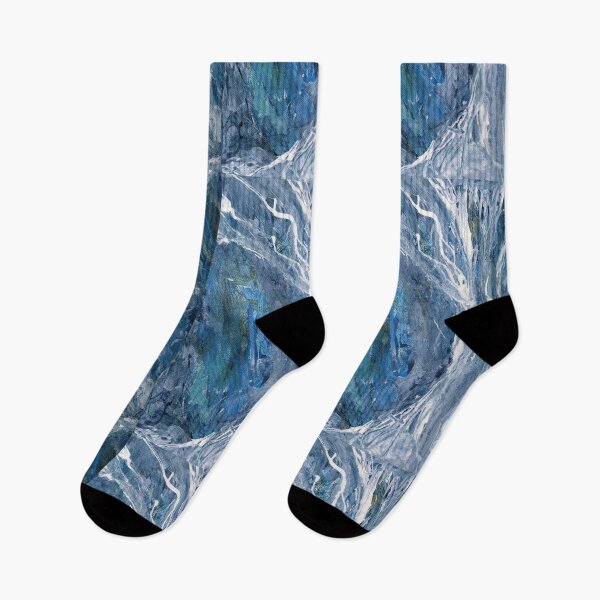 Artikelvorschau, Mystic Woods - Blaue und weiße impressionistische Baummalerei entworfen und verkauft von 13Moons.
