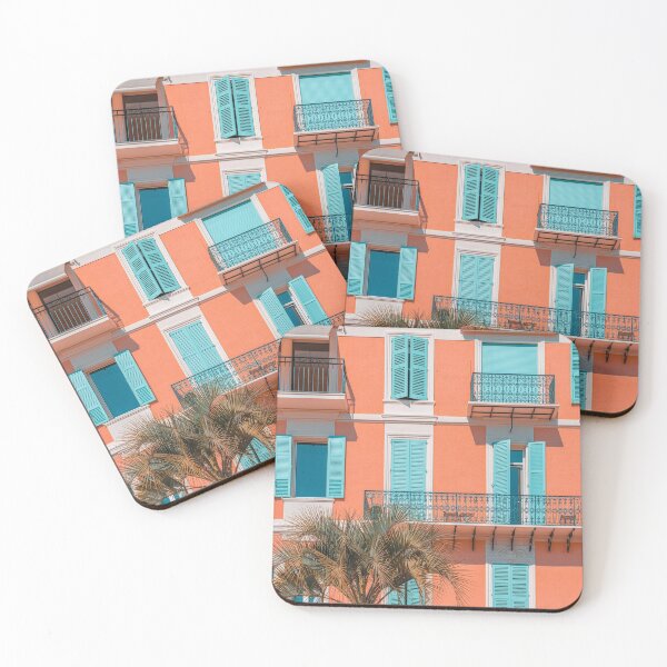 Item preview, Orange Building Facade, Pastel Colors, Cannes City Architecture, Cote D'Azur, French Riviera, Downtown City Of Cannes designed and sold by radub85.