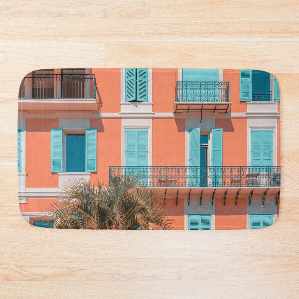 Item preview, Orange Building Facade, Pastel Colors, Cannes City Architecture, Cote D'Azur, French Riviera, Downtown City Of Cannes designed and sold by radub85.