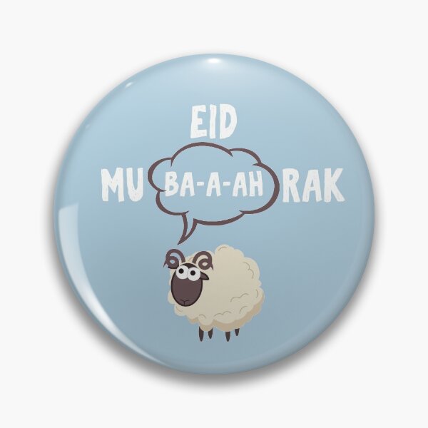 Item preview, Cute sheep Eid Mu-ba-a-ah-rak (Eid mubarak) for Eid al adha  designed and sold by Gifafun.