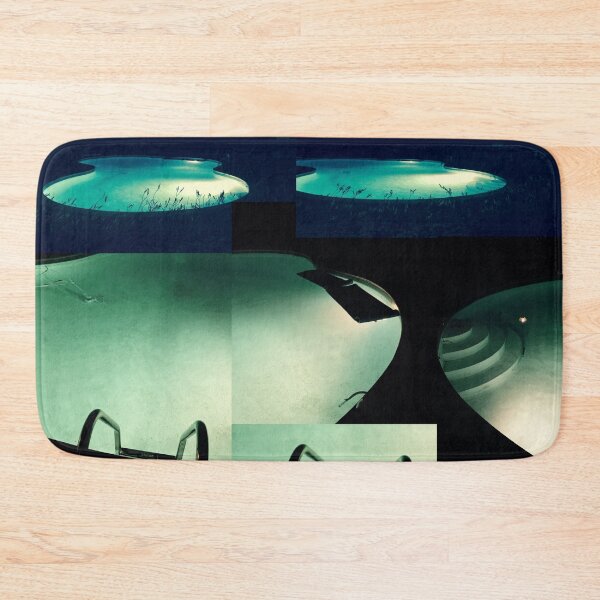 Item preview, Spooky Summer Pool at Night Collage designed and sold by makarmusic.