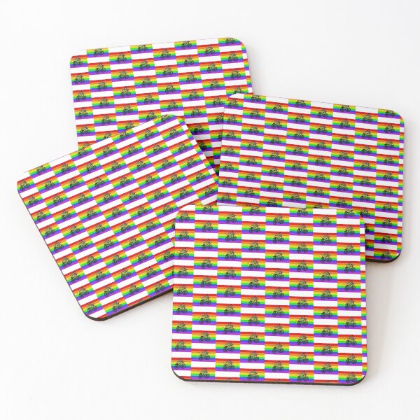 Item preview, Rainbow Pride Bike (White Background) - LGBTQ+ designed and sold by Anaquin.