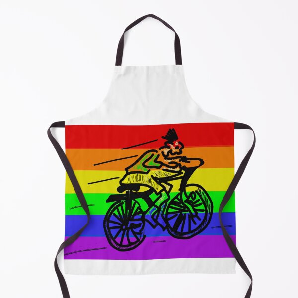 Item preview, Rainbow Pride Bike (White Background) - LGBTQ+ designed and sold by Anaquin.
