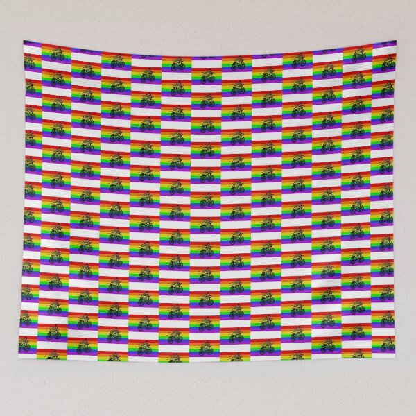 Item preview, Rainbow Pride Bike (White Background) - LGBTQ+ designed and sold by Anaquin.